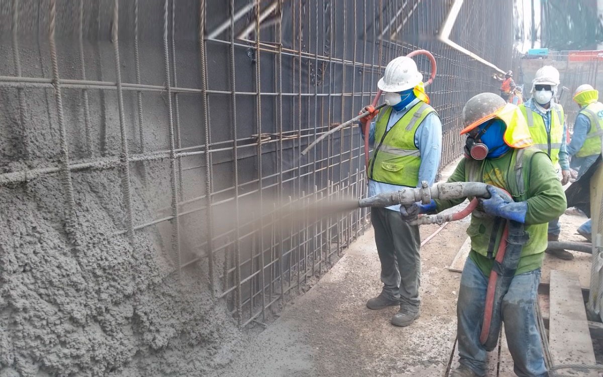Торкретирование бетона мокрым методом: особенности и преимущества